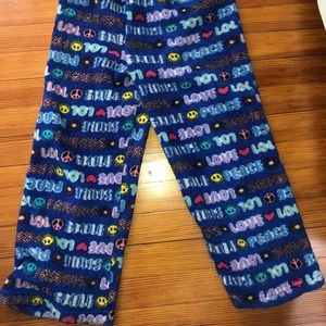 Dennys blue fuzzy PJ pants!
